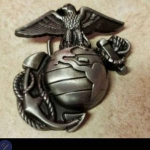 USMC Marine Corps belt buckle approximately 3". MORE USMC buckles, rings erc